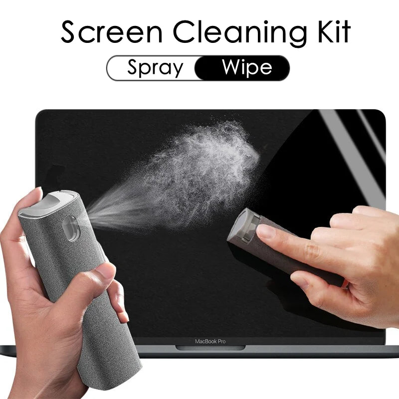 ClearView 2-in-1 Microfiber Screen Cleaner with Spray