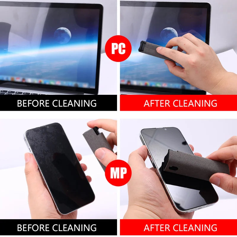 ClearView 2-in-1 Microfiber Screen Cleaner with Spray